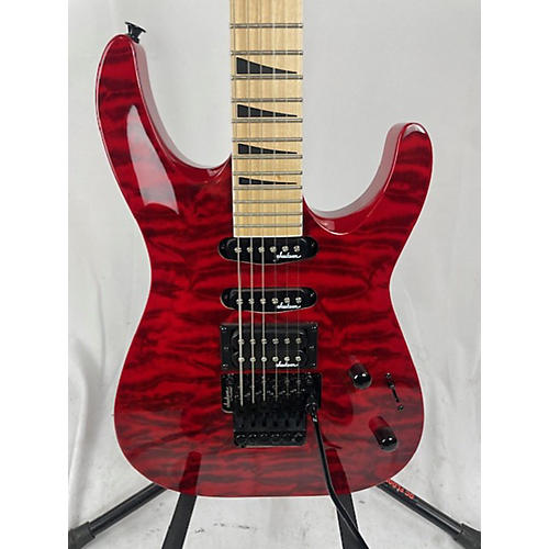 Jackson Used Jackson JS34Q Dinky Transparent Red Solid Body Electric Guitar Transparent Red