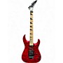 Used Jackson JS34Q Dinky Transparent Red Solid Body Electric Guitar Transparent Red