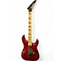Used Jackson JS34Q Dinky Transparent Red Solid Body Electric Guitar Transparent Red