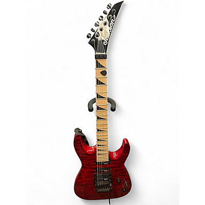 Used Jackson JS34Q Trans Red Solid Body Electric Guitar