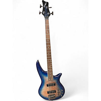 Used Jackson JS3Q Spectra Bass Amber Blue Burst Electric Bass Guitar