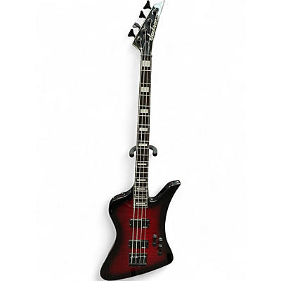 Used Jackson JS3Q Trans Red Electric Bass Guitar