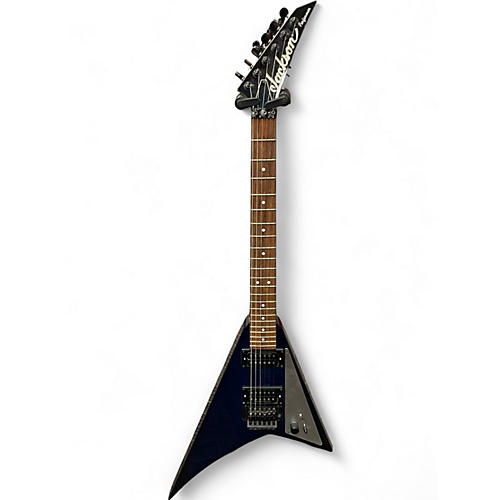 Used Jackson JS3T RHOADS PERFORMER FLYING V Trans Blue Solid Body Electric Guitar Trans Blue
