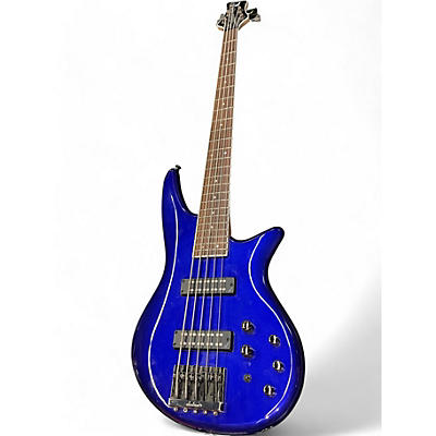 Used Jackson JS3V Concert 5 String Blue Electric Bass Guitar