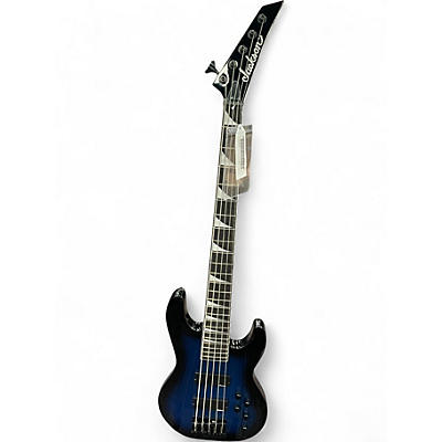 Used Jackson JS3V Concert 5 String FLAMED BLUE Electric Bass Guitar