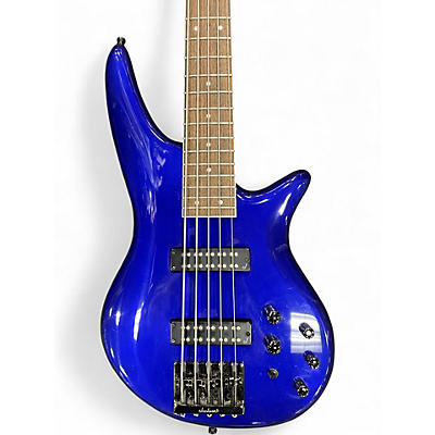 Used Jackson JS3V Concert 5 String Royal Blue Electric Bass Guitar