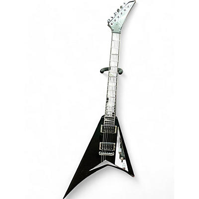 Jackson Used Jackson Jackson MJ Series Rhoads RRT Black and Silver Solid Body Electric Guitar