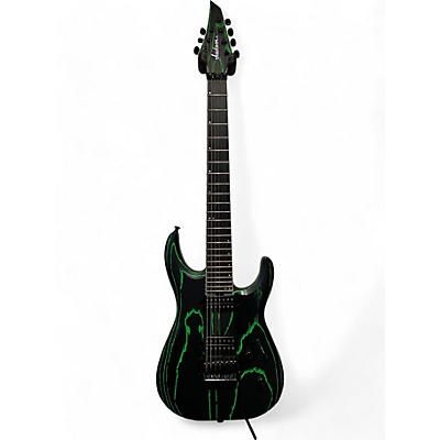 Jackson Used Jackson Jackson Pro Series Dinky DK Modern Ash FR7 Baked Green BLACK AND GREEN Solid Body Electric Guitar