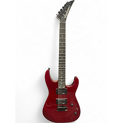 Used Jackson Js12 Dinky Metallic Red Solid Body Electric Guitar