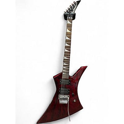 Used Jackson KE3 Crimson Swirl Solid Body Electric Guitar