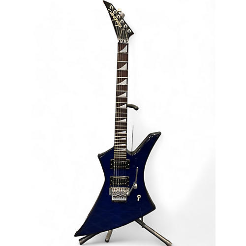 Jackson Used Jackson KE3R KELLY TRANSPARENT BLUE Solid Body Electric Guitar TRANSPARENT BLUE