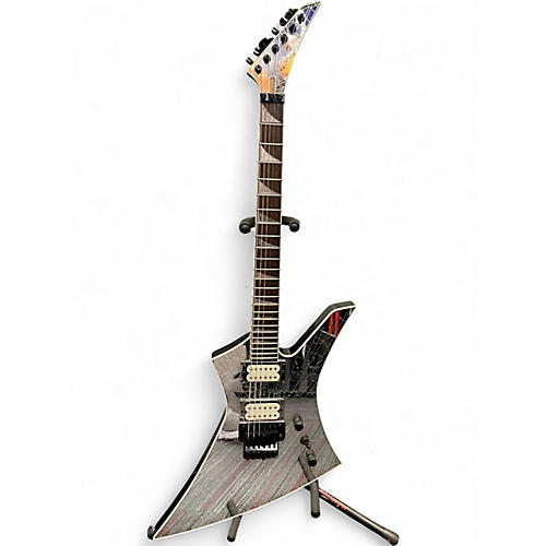 Used Jackson KELLY KEXS SHATTERED MIRROR Clear Solid Body Electric Guitar Clear