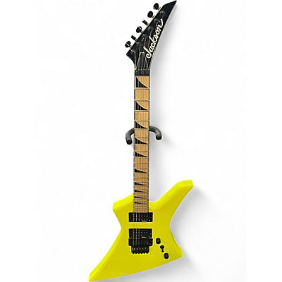 Used Jackson KELLY X SERIES NEON YELLOW Solid Body Electric Guitar