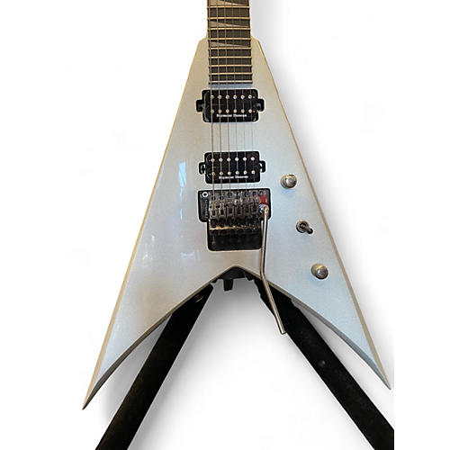 Used Jackson KING V PRO KV Chrome Silver Solid Body Electric Guitar Chrome Silver