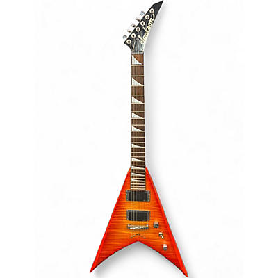 Used Jackson KING V Trans Orange Solid Body Electric Guitar