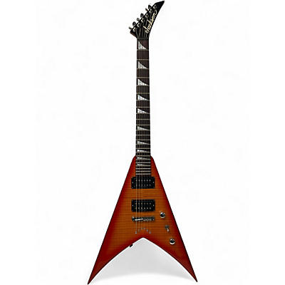 Used Jackson KVX10 King V Orange Solid Body Electric Guitar