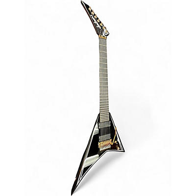 Used Jackson MARK HEYLMUN RR24-7 Black and White Solid Body Electric Guitar