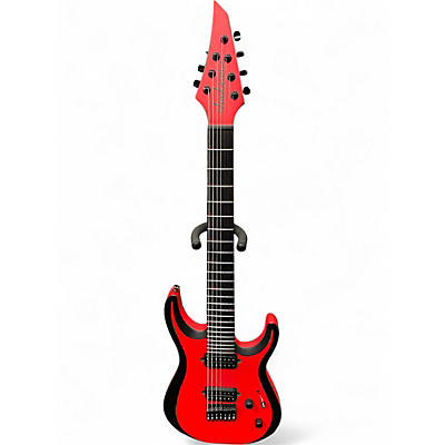 Used Jackson MDK7P HT Red with Black Bevels Solid Body Electric Guitar