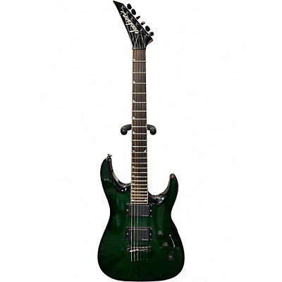 Used Jackson MG Series Dinky Green Black Fade Solid Body Electric Guitar