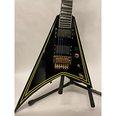 Jackson Used Jackson MJ Series Rhoads RR24 Black And Yellow Solid Body Electric Guitar