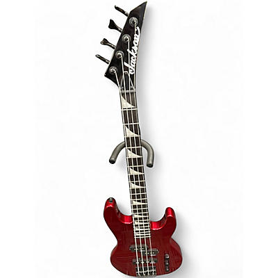 Used Jackson Minion JS1X Candy Apple Red Electric Bass Guitar