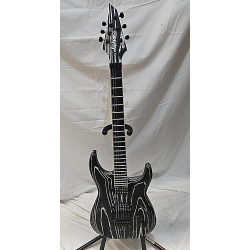 Jackson Used Jackson Modern Ash FR 6 Black And White Hollow Body Electric Guitar Black and White