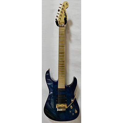 Jackson Used Jackson PC1 USA Phil Collen Signature Blue Quilted Maple Solid Body Electric Guitar