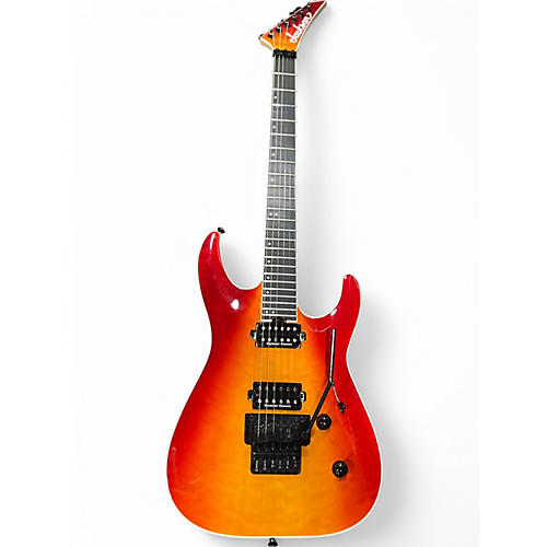 Used Jackson PRO PLUS SERIES DINKY DKAQ FIRE STORM Solid Body Electric Guitar FIRE STORM