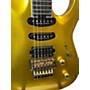 Used Jackson PRO PLUS SOLOIST GOLD SPARKLE Solid Body Electric Guitar GOLD SPARKLE