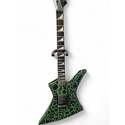 Used Jackson PRO SERIES Signature Brandon Ellis Kelly GREEN CRACKLE Solid Body Electric Guitar