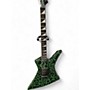 Used Jackson PRO SERIES Signature Brandon Ellis Kelly GREEN CRACKLE Solid Body Electric Guitar GREEN CRACKLE
