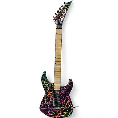 Used Jackson PRO SL3M Rainbow Crackle Solid Body Electric Guitar