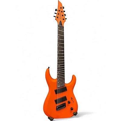 Used Jackson Pro Plus Dinky DK Modern HT7 MS 7-String SATIN ORANGE CRUSH Solid Body Electric Guitar