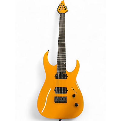 Used Jackson Pro Plus Series Misha Mansoor Juggernaut HT7 Signal Yellow Solid Body Electric Guitar