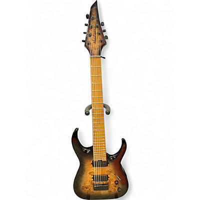 Used Jackson Pro Plus Series Signature Misha Mansoor Juggernaut HT7P Black Burst Burl Solid Body Electric Guitar