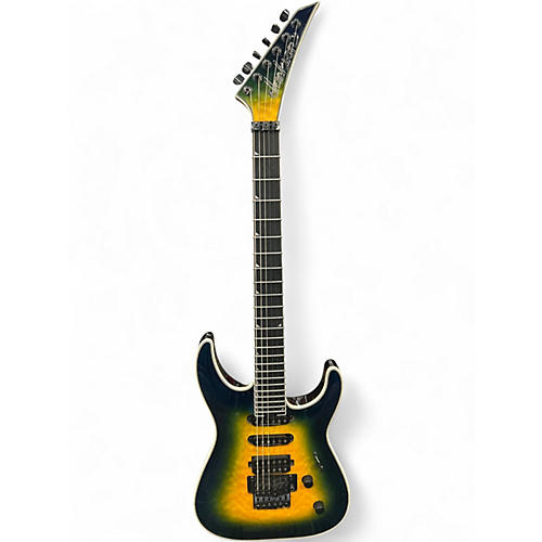 Used Jackson Pro Plus Series Soloist SLA3Q Amber Blue Burst Solid Body Electric Guitar Amber Blue Burst