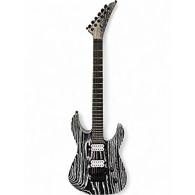 Used Jackson Pro Series Dinky DK2 Black and White Solid Body Electric Guitar