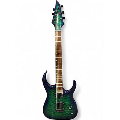 Used Jackson Pro Series Misha Mansoor Signature Juggernaut HT6 BLUE AND GREEN Solid Body Electric Guitar