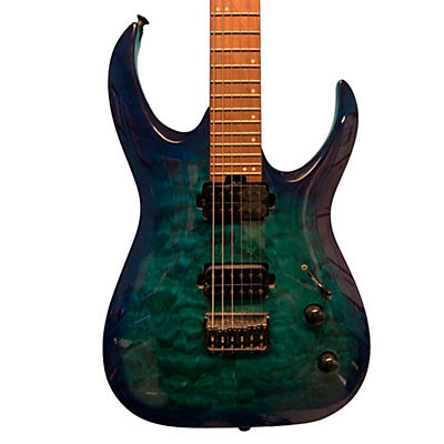 Jackson Used Jackson Pro Series Misha Mansoor Signature Juggernaut HT6 Blue Burst Quilted Solid Body Electric Guitar