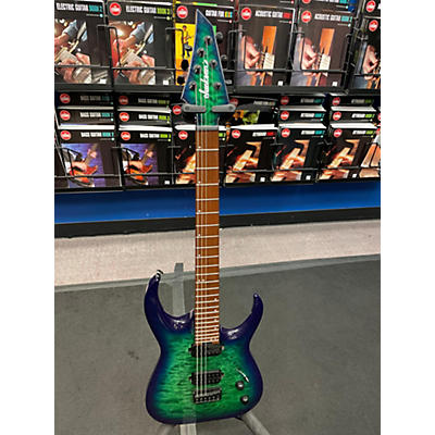 Used Jackson Pro Series Misha Mansoor Signature Juggernaut HT6 GREEN AND BLUE Solid Body Electric Guitar