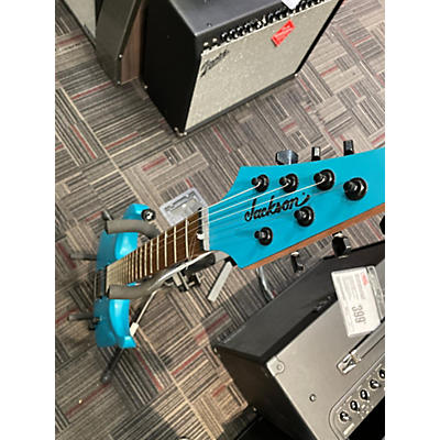 Jackson Used Jackson Pro Series Misha Mansoor Signature Juggernaut HT6 Matte Blue Frost Solid Body Electric Guitar