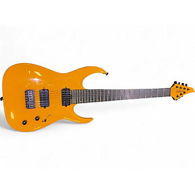 Used Jackson Pro Series Misha Mansoor Signature Juggernaut HT7 with Ebony Signal Yellow Solid Body Electric Guitar