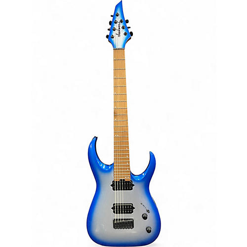 Used Jackson Pro Series Misha Mansoor Signature Juggernaut HT7FM Blue & Silver Solid Body Electric Guitar Blue & Silver