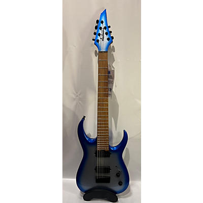 Used Jackson Pro Series Misha Mansoor Signature Juggernaut HT7FM SILVER TO BLUE BURST Solid Body Electric Guitar