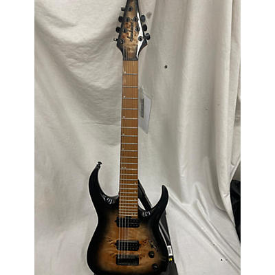 Jackson Used Jackson Pro Series Misha Mansoor Signature Juggernaut HT7P Black Burst Burl Solid Body Electric Guitar