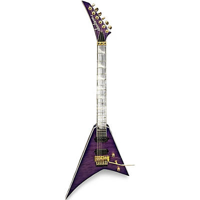 Used Jackson Pro Series Rhoads RR24Q Transparent Purple Solid Body Electric Guitar