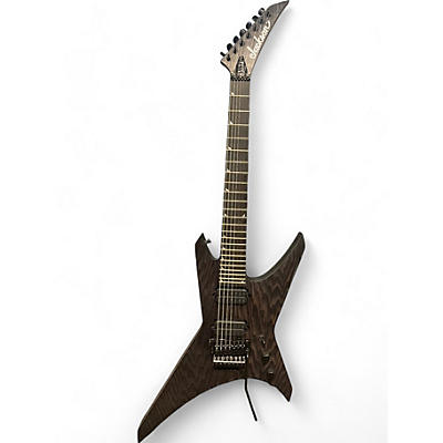 Jackson Used Jackson  Pro Series Signature Dave Davidson Warrior WR7 Satin Black Solid Body Electric Guitar