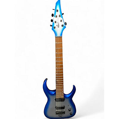 Used Jackson Pro Series Signature Misha Mansoor Juggernaut HT7 Blue Solid Body Electric Guitar