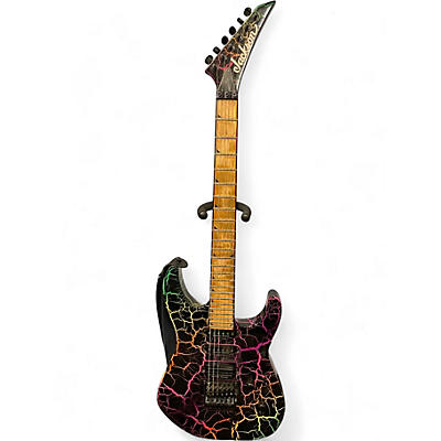 Used Jackson Pro Series Soloist Rainbow Crackle Solid Body Electric Guitar
