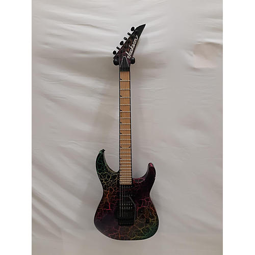 Jackson Used Jackson Pro Series Soloist SL3M Rainbow Crackle Solid Body Electric Guitar rainbow crackle